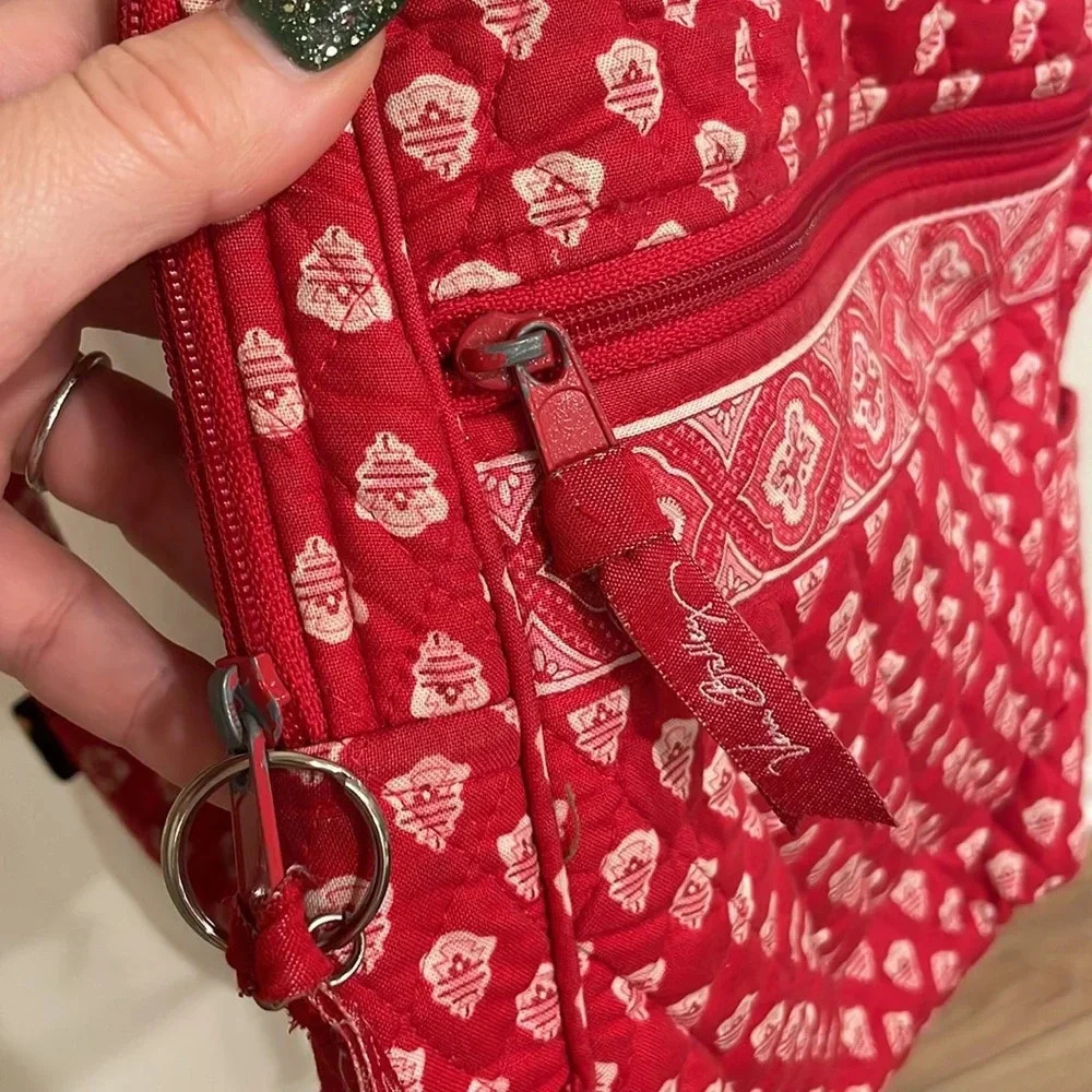 Vera Bradley Red Nantucket Backpack - Picture 6 of 14